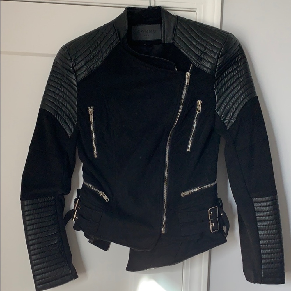 Faux Suede Moto Jacket